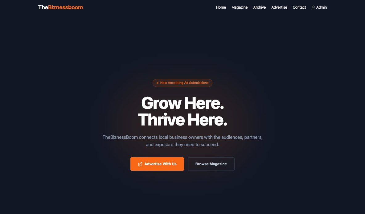 The BiznessBOOM website thumbnail