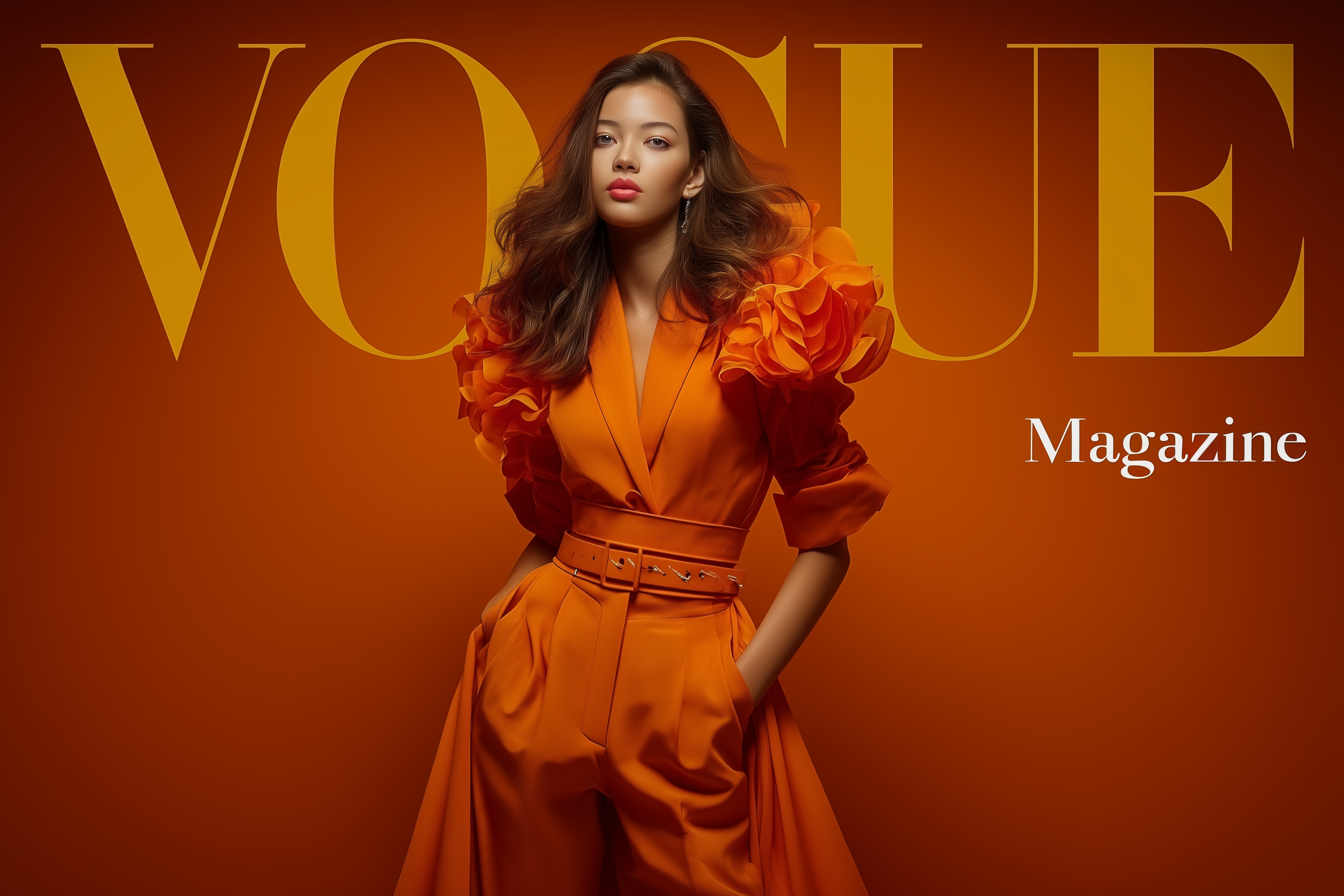 Magazine editorial layout